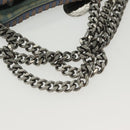 Stella MacCartney Chain Faravera Shoulder Bag Denim Light Blue Auth 140910-7
