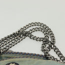 Stella MacCartney Chain Faravera Shoulder Bag Denim Light Blue Auth 140910-8
