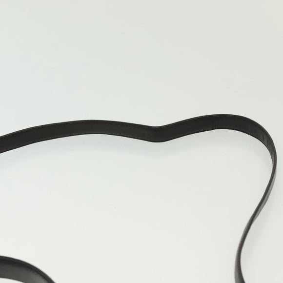 BALLY Hand Bag Leather 2way Black Gold Auth 140911