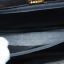 BALLY Hand Bag Leather 2way Black Gold Auth 140911-11