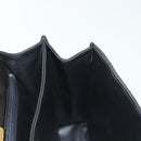 BALLY Hand Bag Leather 2way Black Gold Auth 140911-25