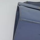 Salvatore Ferragamo Gancini Hand Bag Leather 2way Light Blue Gold Auth 140913-10