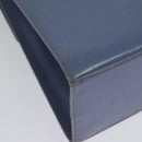 Salvatore Ferragamo Gancini Hand Bag Leather 2way Light Blue Gold Auth 140913-16