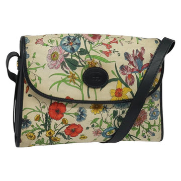 GUCCI flora Shoulder Bag Canvas Multicolor Gold 001 14 0712 Auth 140915