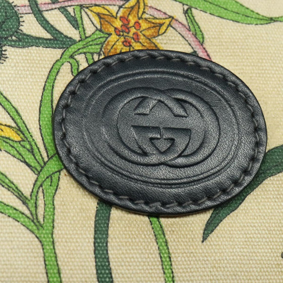 GUCCI flora Shoulder Bag Canvas Multicolor Gold 001 14 0712 Auth 140915