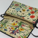 GUCCI flora Shoulder Bag Canvas Multicolor Gold 001 14 0712 Auth 140915-9
