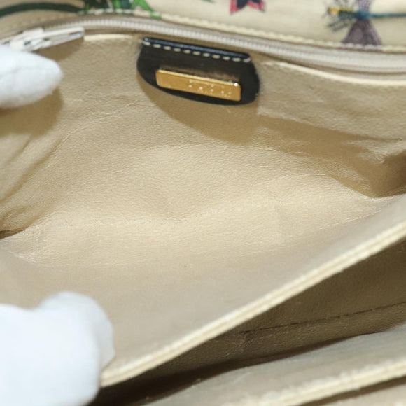 GUCCI flora Shoulder Bag Canvas Multicolor Gold 001 14 0712 Auth 140915