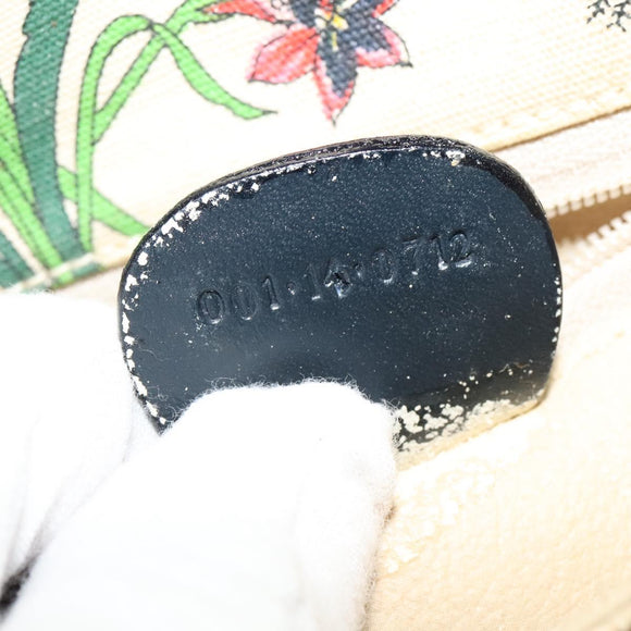 GUCCI flora Shoulder Bag Canvas Multicolor Gold 001 14 0712 Auth 140915