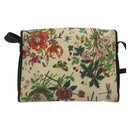 GUCCI flora Shoulder Bag Canvas Multicolor Gold 001 14 0712 Auth 140915-2