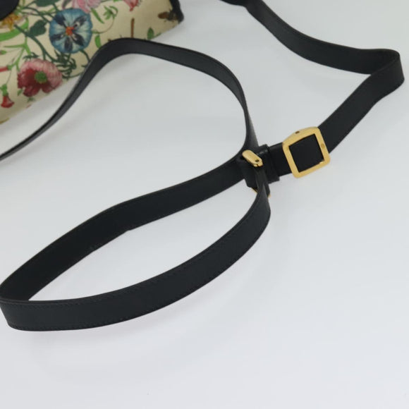 GUCCI flora Shoulder Bag Canvas Multicolor Gold 001 14 0712 Auth 140915