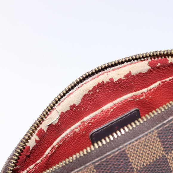 LOUIS VUITTON Damier Ebene Pochette Cosmetic PM Pouch N47516 LV Auth 140924