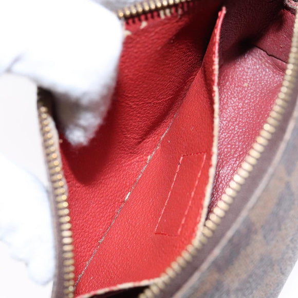 LOUIS VUITTON Damier Ebene Pochette Cosmetic PM Pouch N47516 LV Auth 140924