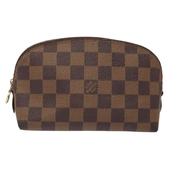 LOUIS VUITTON Damier Ebene Pochette Cosmetic PM Pouch N47516 LV Auth 140924