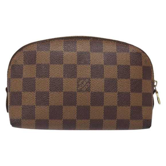 LOUIS VUITTON Damier Ebene Pochette Cosmetic PM Pouch N47516 LV Auth 140924