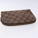 LOUIS VUITTON Damier Ebene Pochette Cosmetic PM Pouch N47516 LV Auth 140924-5