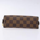LOUIS VUITTON Damier Ebene Pochette Cosmetic PM Pouch N47516 LV Auth 140924-6