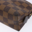 LOUIS VUITTON Damier Ebene Pochette Cosmetic PM Pouch N47516 LV Auth 140924-7