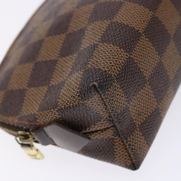 LOUIS VUITTON Damier Ebene Pochette Cosmetic PM Pouch N47516 LV Auth 140924