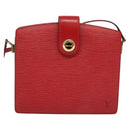 LOUIS VUITTON Epi Capuchin Shoulder Bag Red M52347 LV Auth 140925-2