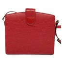 LOUIS VUITTON Epi Capuchin Shoulder Bag Red M52347 LV Auth 140925-3