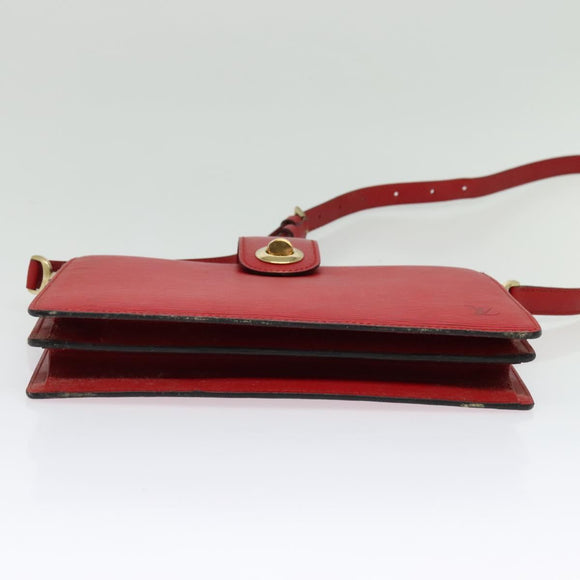 LOUIS VUITTON Epi Capuchin Shoulder Bag Red M52347 LV Auth 140925