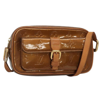 LOUIS VUITTON Monogram Vernis Christy MM Shoulder Bag Bronze M91109 Auth 140927
