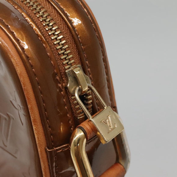 LOUIS VUITTON Monogram Vernis Christy MM Shoulder Bag Bronze M91109 Auth 140927