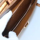 LOUIS VUITTON Monogram Vernis Christy MM Shoulder Bag Bronze M91109 Auth 140927-22