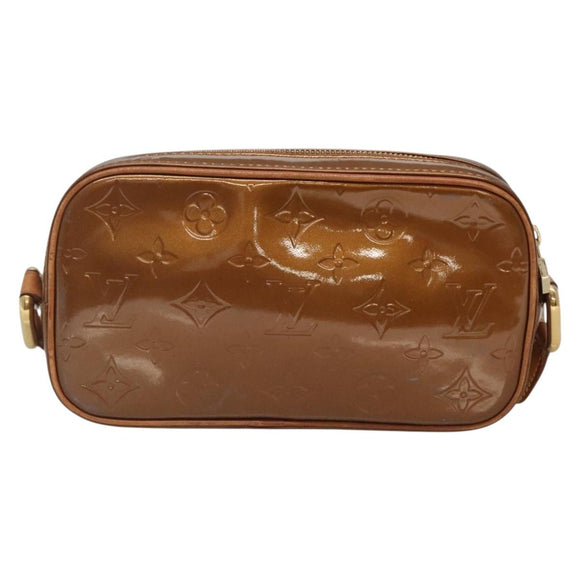 LOUIS VUITTON Monogram Vernis Christy MM Shoulder Bag Bronze M91109 Auth 140927