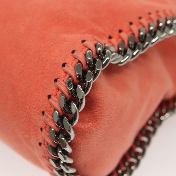 Stella MacCartney Chain Falabella Shoulder Bag Suede Orange 371223 Auth 140944
