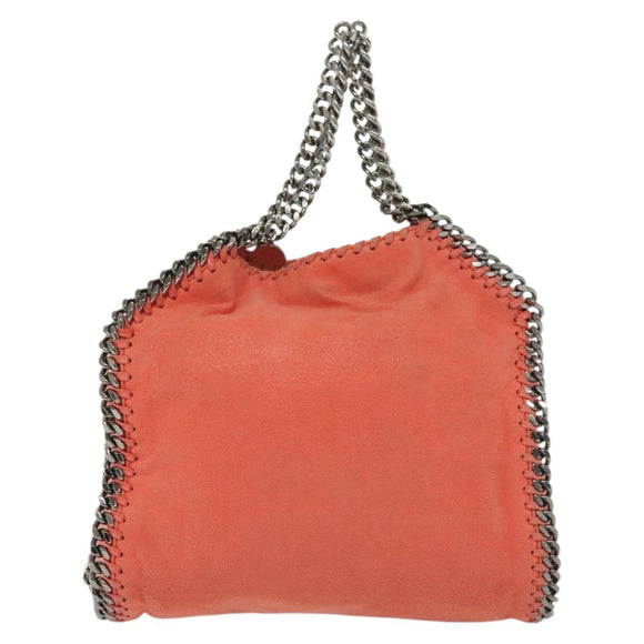 Stella MacCartney Chain Falabella Shoulder Bag Suede Orange 371223 Auth 140944