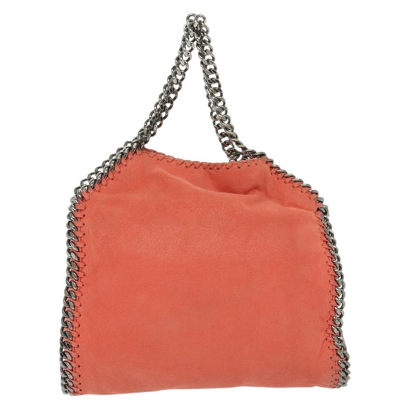 Stella MacCartney Chain Falabella Shoulder Bag Suede Orange 371223 Auth 140944