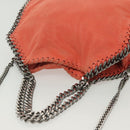 Stella MacCartney Chain Falabella Shoulder Bag Suede Orange 371223 Auth 140944-6