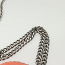 Stella MacCartney Chain Falabella Shoulder Bag Suede Orange 371223 Auth 140944-8