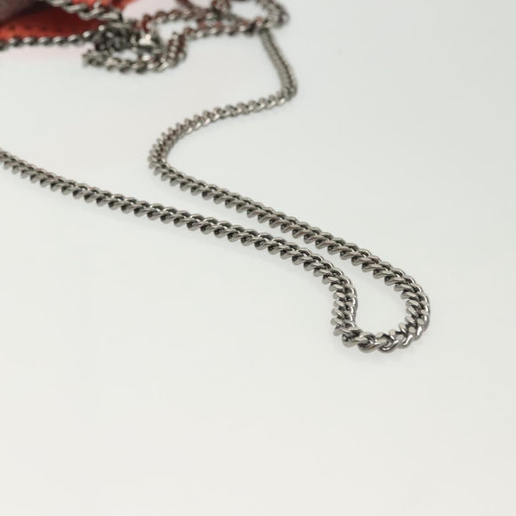 Stella MacCartney Chain Falabella Shoulder Bag Suede Orange 371223 Auth 140944