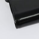 GUCCI Shoulder Bag Leather Black Gold Auth 140948-16