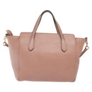 GUCCI Hand Bag Leather 2way Pink Gold 368827 Auth 140949-2