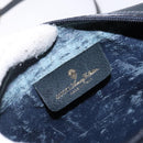 GUCCI GG Supreme Sherry Line Shoulder Bag PVC Navy Gold 378 02 004 Auth 140950-19