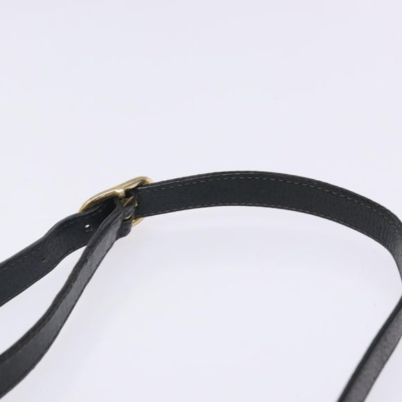 GUCCI GG Supreme Sherry Line Shoulder Bag PVC Navy Gold 378 02 004 Auth 140950