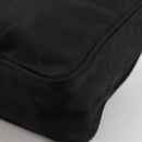 PRADA Hand Bag Nylon Black Silver Auth 140951V-14