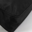 PRADA Hand Bag Nylon Black Silver Auth 140951V-15