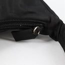 PRADA Hand Bag Nylon Black Silver Auth 140951V-10