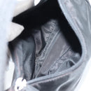 PRADA Hand Bag Nylon Black Silver Auth 140951V-11