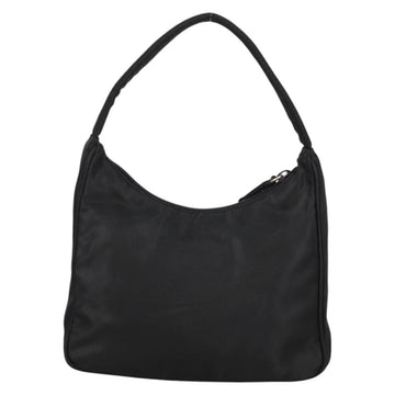 PRADA Hand Bag Nylon Black Silver Auth 140951V - 0
