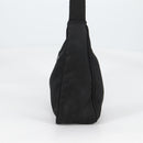 PRADA Hand Bag Nylon Black Silver Auth 140951V-3