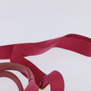 PRADA Canapa PM Hand Bag Canvas 2way Pink Gold Auth 140952-14