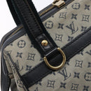 LOUIS VUITTON Monogram Mini Josephine PM Hand Bag Blue M92049 LV Auth 140953-14