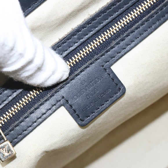 LOUIS VUITTON Monogram Mini Josephine PM Hand Bag Blue M92049 LV Auth 140953