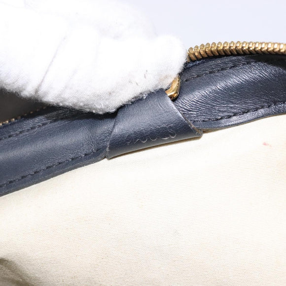 LOUIS VUITTON Monogram Mini Josephine PM Hand Bag Blue M92049 LV Auth 140953