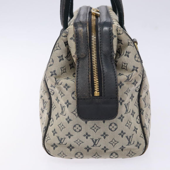 LOUIS VUITTON Monogram Mini Josephine PM Hand Bag Blue M92049 LV Auth 140953